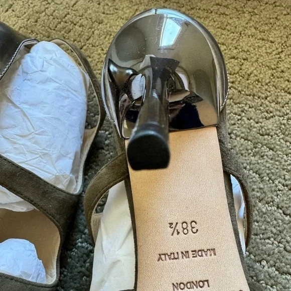 Jimmy Choo Tendor Suede Heels - Picture 4 of 9